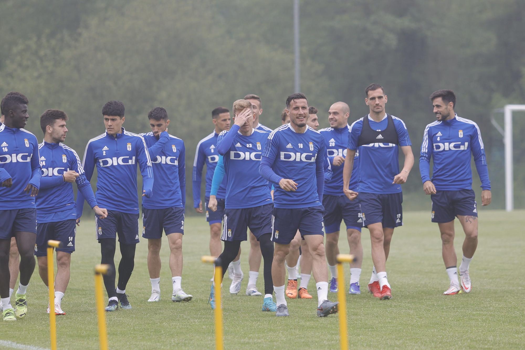 Las imágenes del entrenamiento del Oviedo