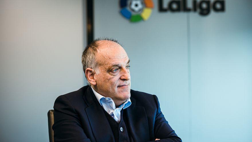 Tebas, en un momento de la entrevista.