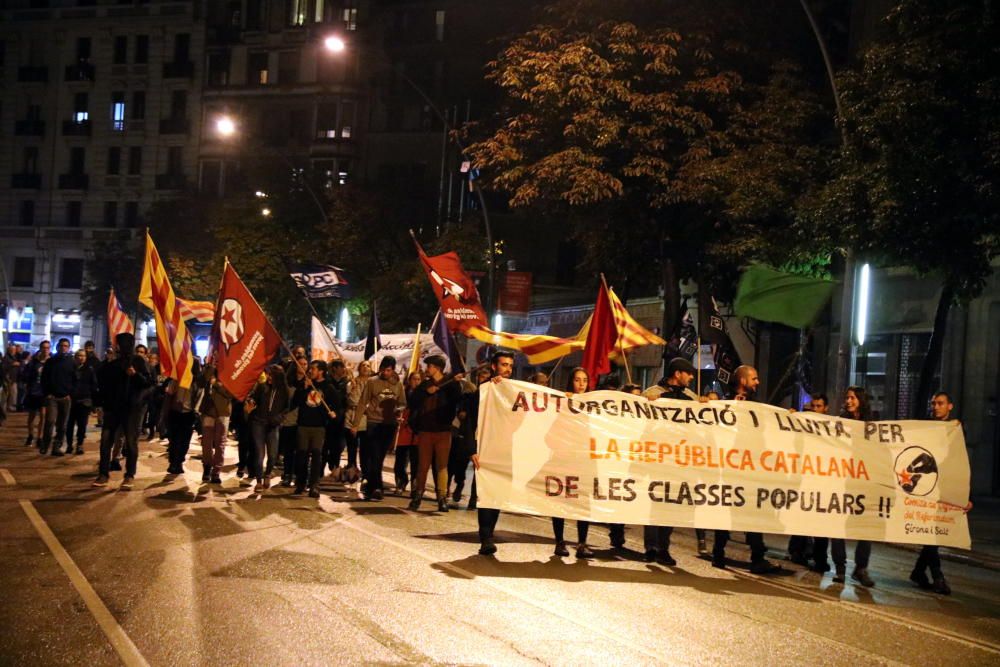 Manifestacions al centre de Girona.