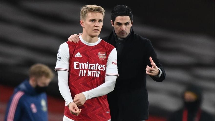 Arteta, "impresionado" con Odegaard