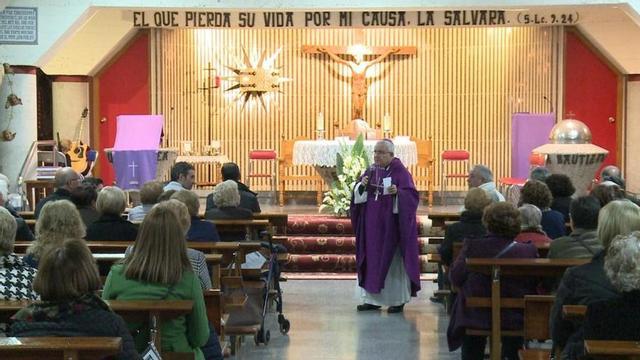 El obispo, durante una de las visitas pastorales realizadas en 2019