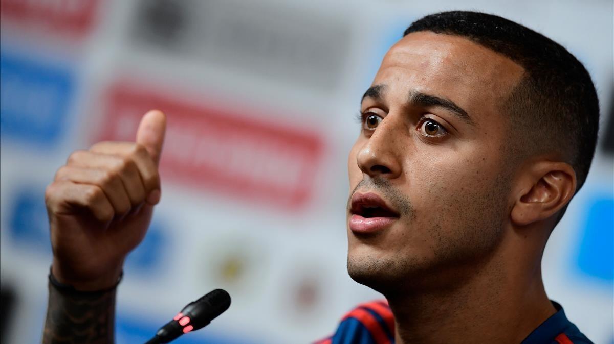 marcosl44050902 spain s midfielder thiago alcantara gestures during a press 180629132107