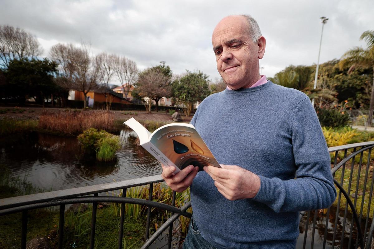 José María García Maury, en el parque de La Vega, en La Laguna.