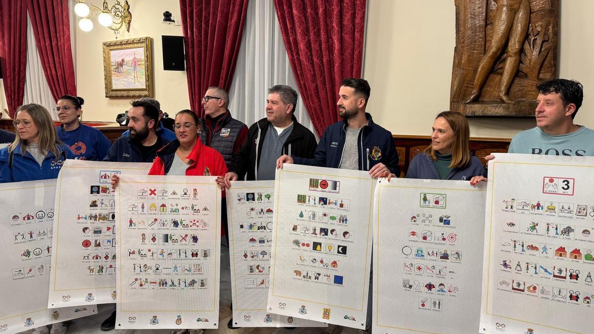 Presentación de los pictogramas que acompañarán a los monumentos.