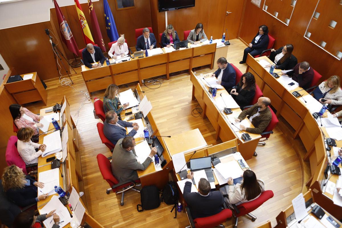 Último Pleno del Ayuntamiento de Lorca, donde se aprobaban las mociones mencionadas.