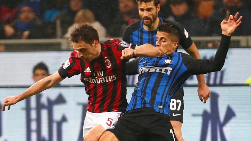 Imagen deun AC Milan-Inter de la pasada temporada.