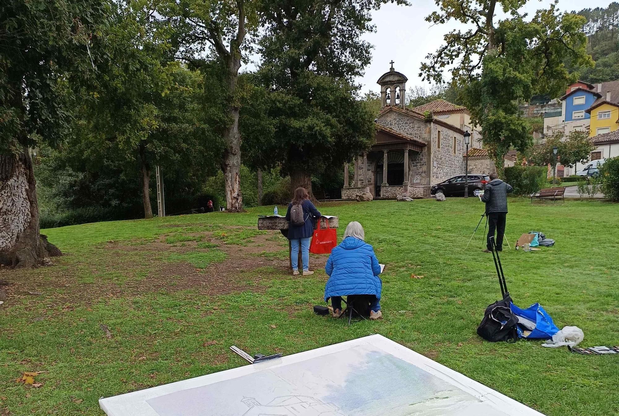 En imágenes: Cangas de Onís celebra un encuentro de acuarelistas
