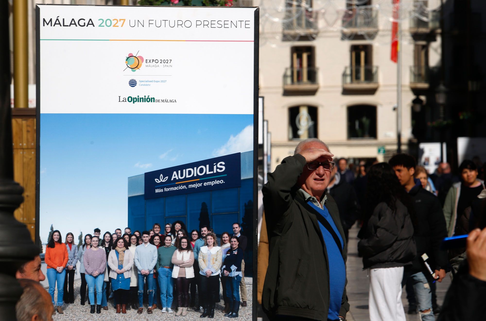 Exposición 'Málaga 2027 Un Futuro Presente', organizada por La Opinión, en la Alameda y la calle Larios