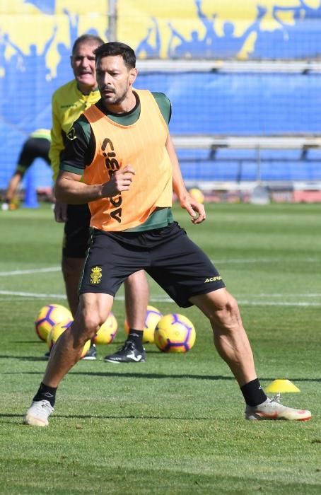 01/02/2019 TELDE. Entrenamiento UD Las Palmas en El Hornillo.  Fotografa: YAIZA SOCORRO.