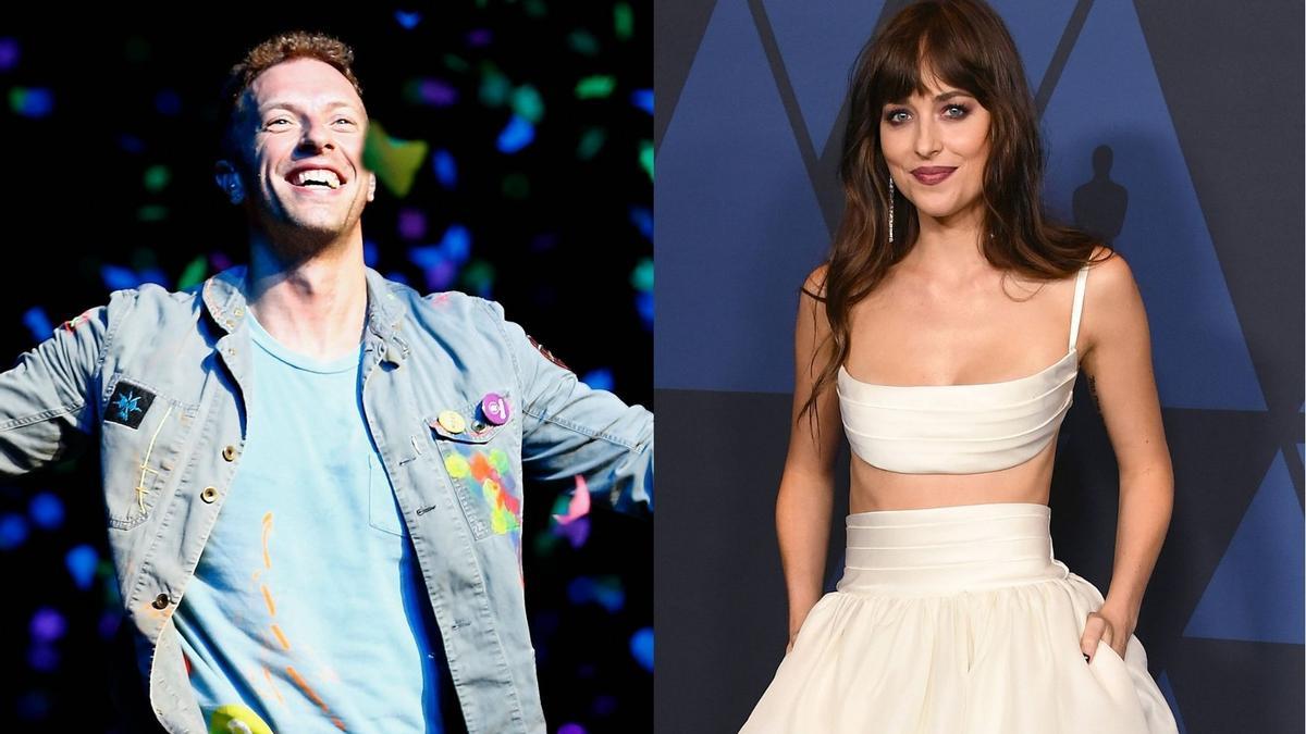 Chris Martin y Dakota Johnson