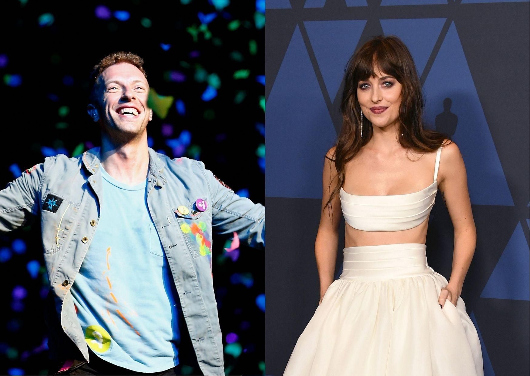 Chris Martin y Dakota Johnson