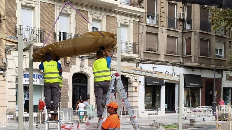 Así son las pérgolas que darán sombra a la nueva plaza de San Miguel: reducirán la temperatura hasta 10ºC