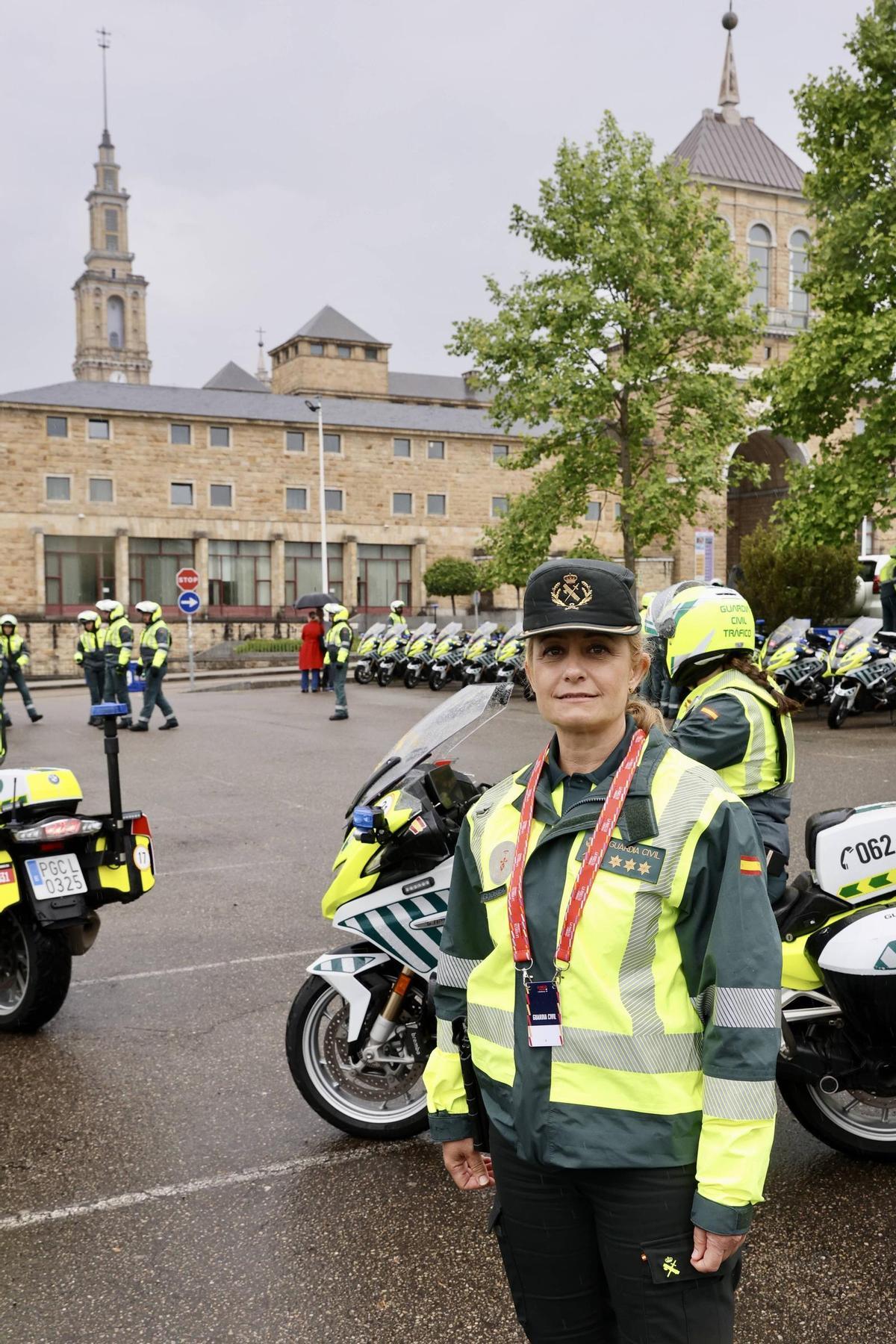 El dispositivo de la Guardia Civil en Gijón para la Vuelta a España Femenina, en imágenes