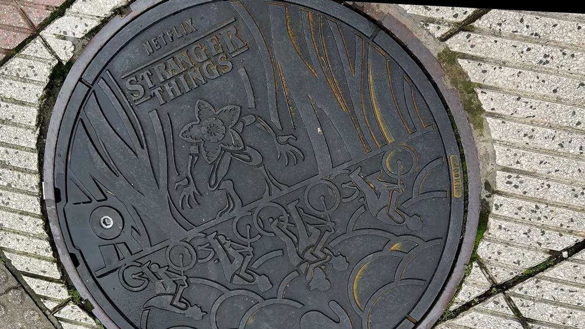 Alcantarilla de Stranger Things.