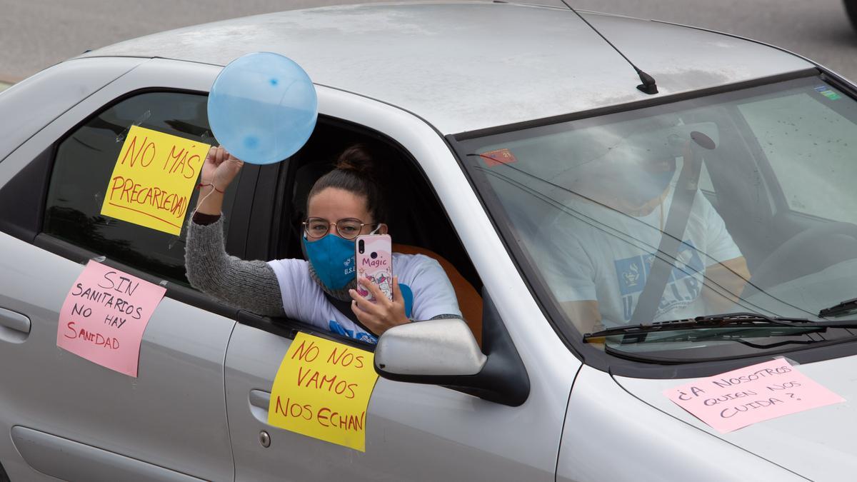 Protesta de los sanitarios en Ibiza