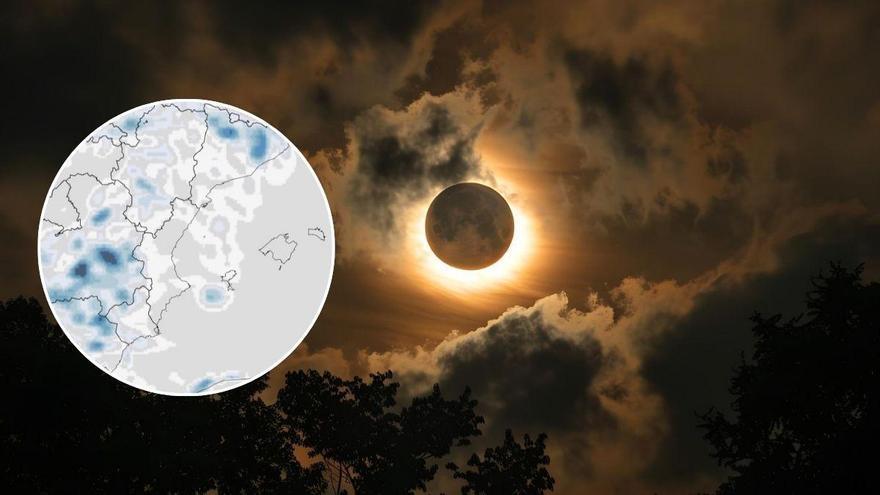 Las primeras predicciones meteorológicas para el eclipse: ¿habrá nubes en la Comunitat Valenciana?