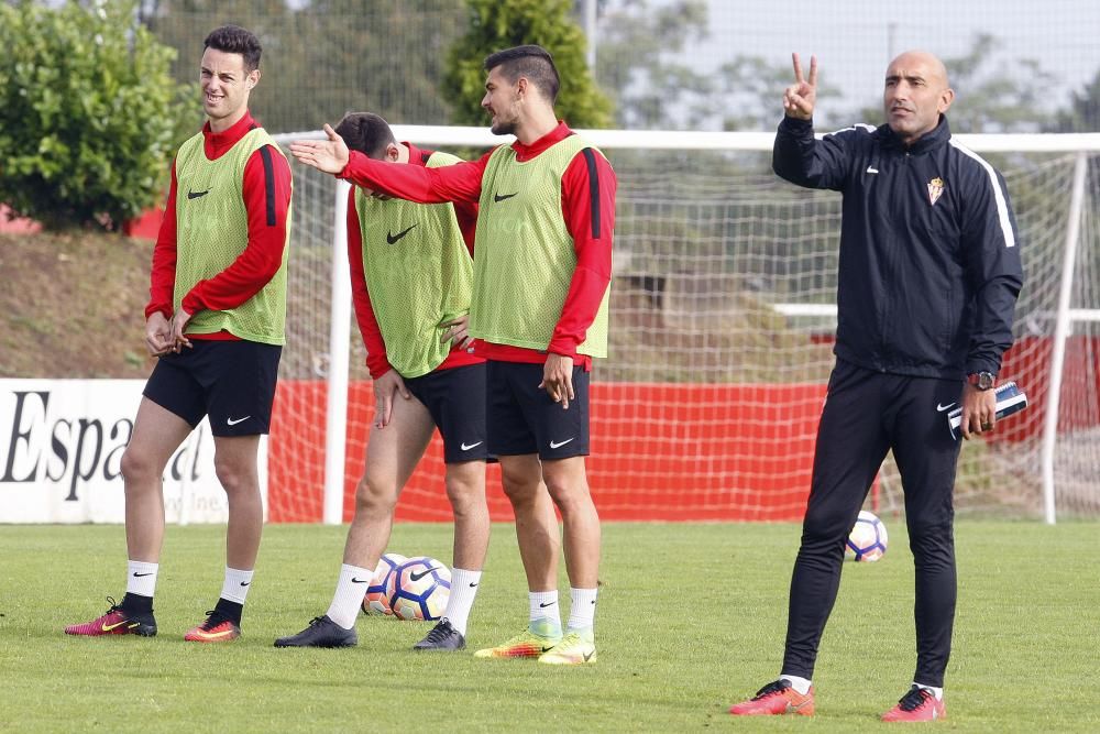 Entrenamiento del Sporting de Gijón