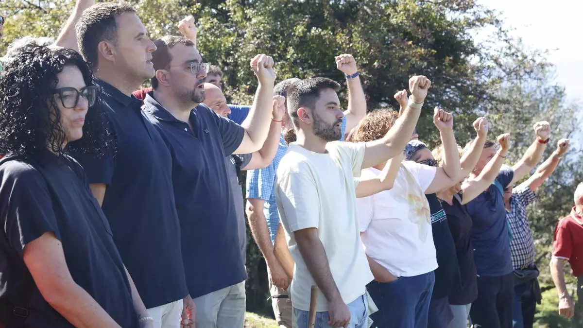 Barbón convierte el Pozu Funeres en símbolo frente a la extrema derecha: estas fueron sus palabras