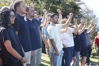 EN IMÁGENES: Pistoletazo de salida electoral de Adrián Barbón en el Pozu Funeres