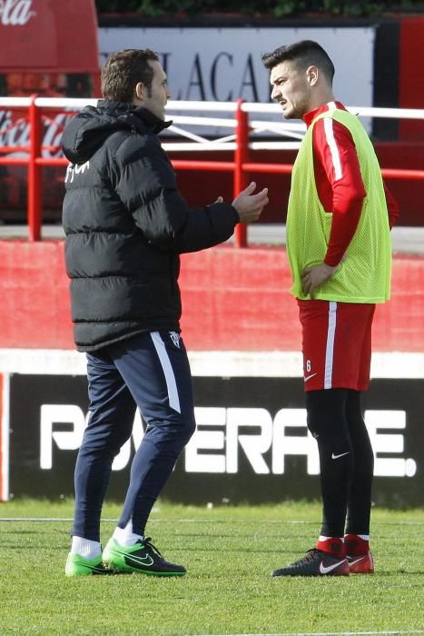 Primer entrenamiento del Real Sporting del 2018