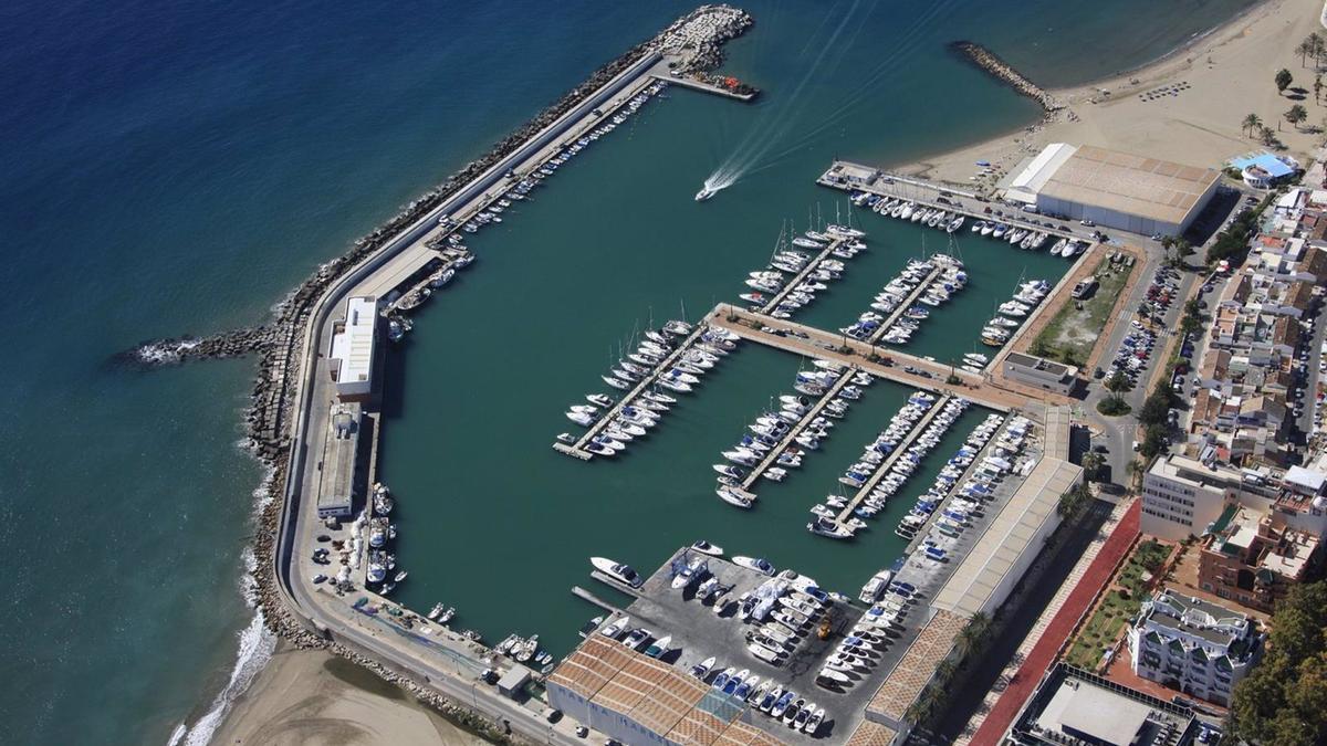 Una imagen aérea del puerto de Marbella.