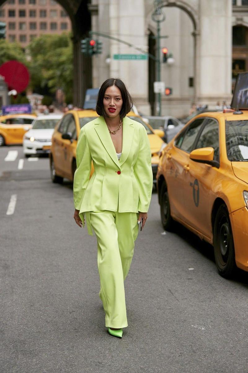 Tiffany Hsu en la semana de la moda de Nueva York