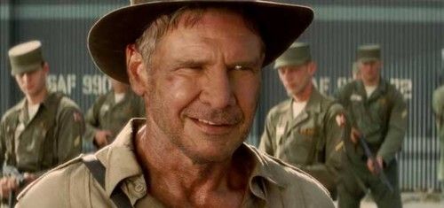 Harrison Ford en “Indiana Jones y el Reino de la calavera de cristal”.