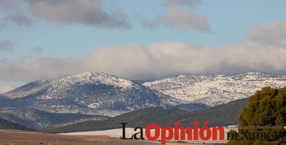 La nieve llega a las pedanías de la comarca del No