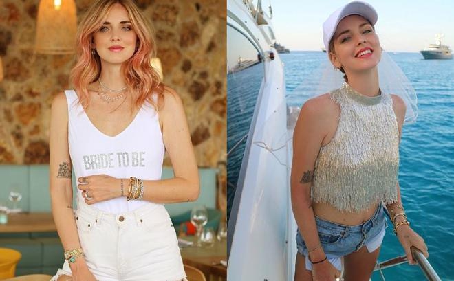 Chiara Ferragni en su despedida de soltera