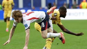 Anthony Gordon, durante el Inglaterra-Ghana disputado en Boston durante la fase de grupos.