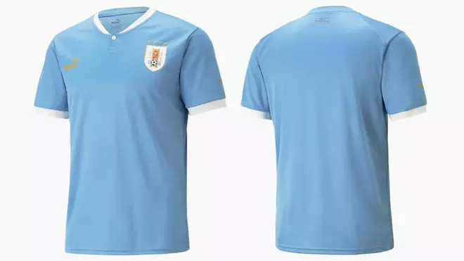 Uruguay (local): Los celestes mantienen la tradición con una de las camisetas más clásicas, sin demasiados detalles y con aire retro