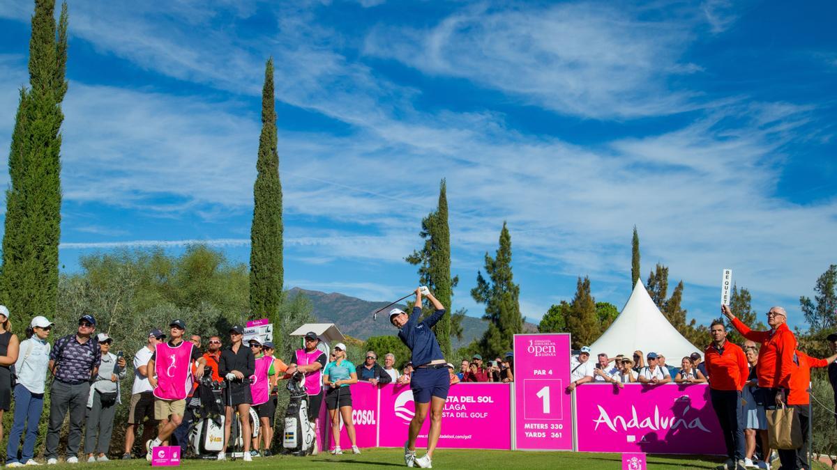 La navarra completa una gran primera vuelta en Villa Padierna con 67 golpes (-6)