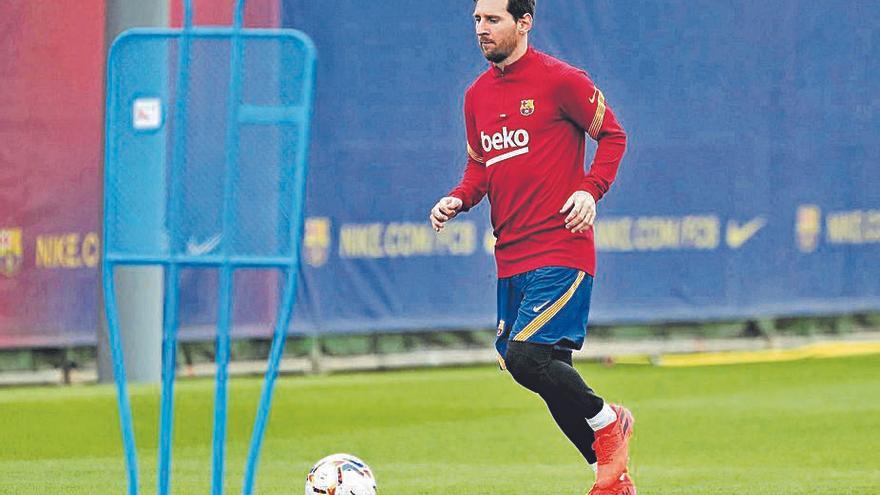 Messi durante un entrenamiento.   | // MIGUEL RUIZ