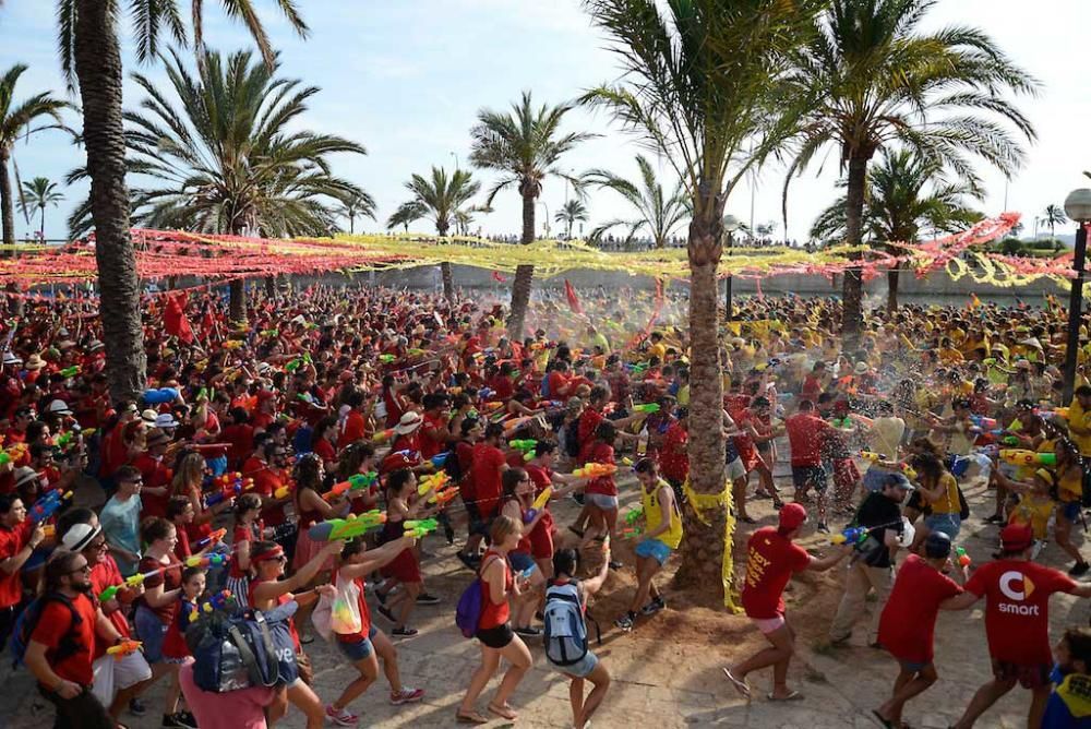 Wasserschlacht Canamunt y Canavall in Palma.