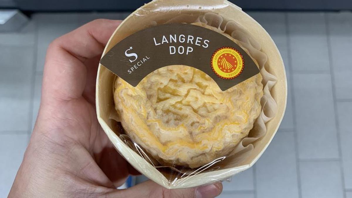 El queso Langres (con DOP) de Aldi.