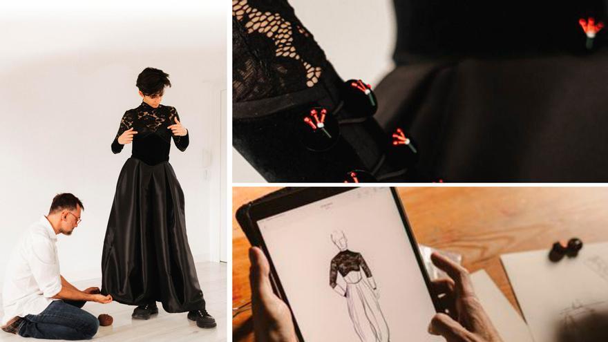 Moda asturiana para Alba Flores en los premios &quot;Goya&quot;  con mensaje de apoyo a Palestina