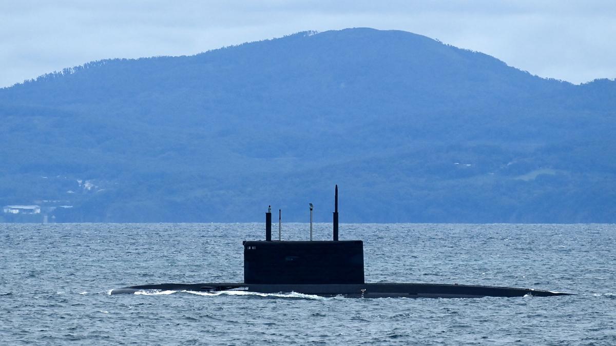 Un submarino ruso, en un ejercicio militar
