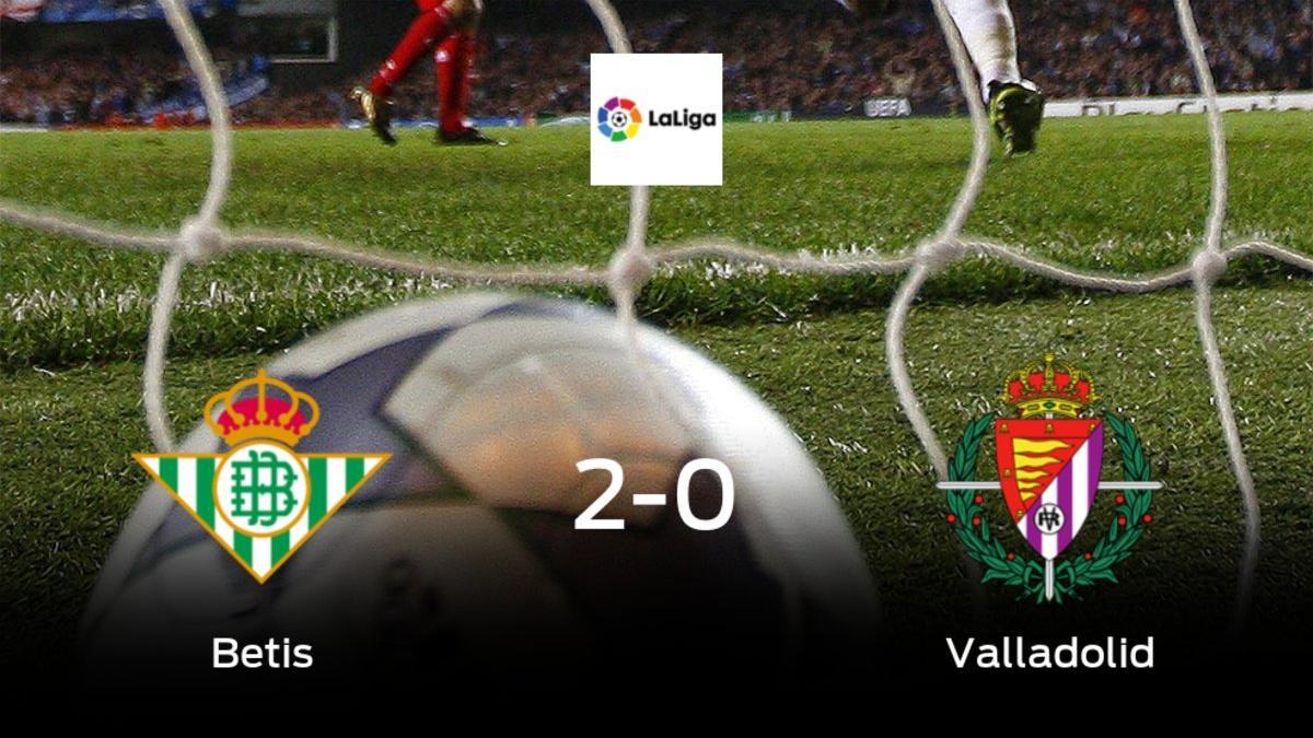 El Real Betis se hace fuerte en casa y gana al Real Valladolid (2-0)