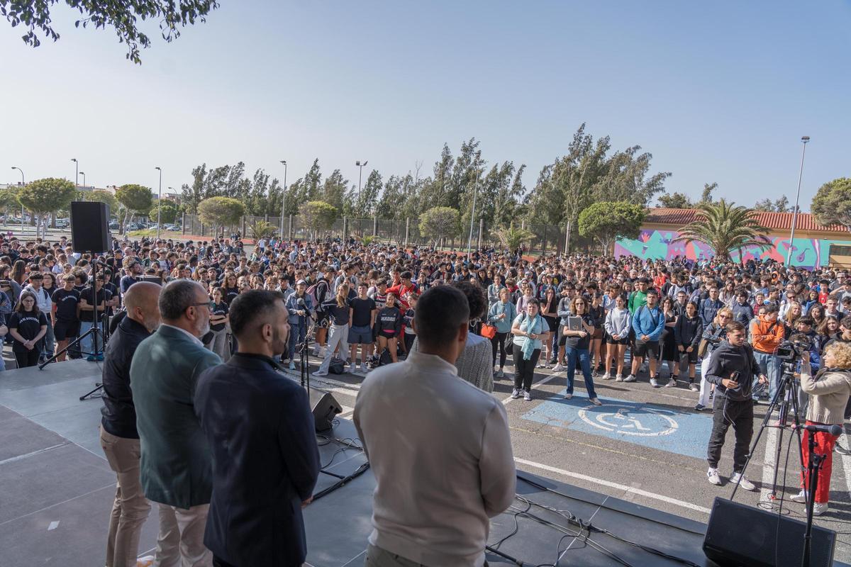 Imagen de uno de los momentos de celebración del XXX Encuentro de Educación Secundaria en Vecindario.