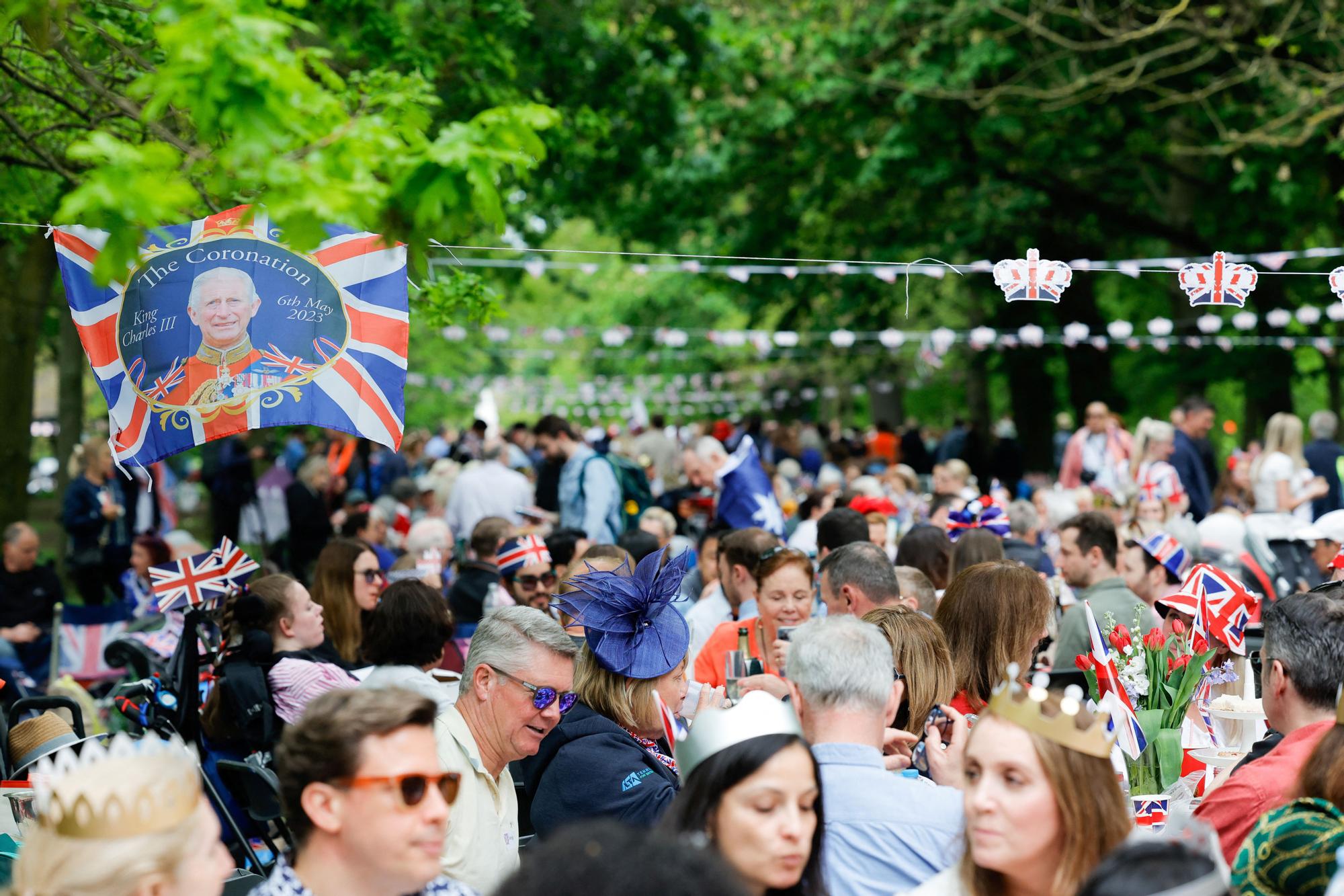 Comida popular en el Regent's Park de Londres, este domingo.