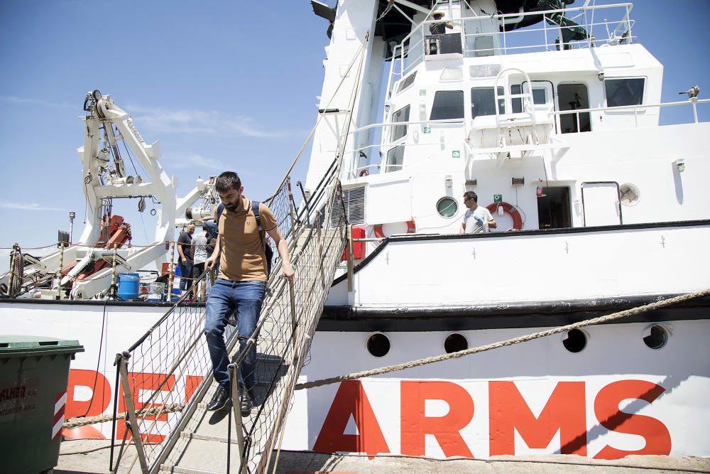 REPARACIÓN EN BORRIANA DEL BARCO OPEN ARMS