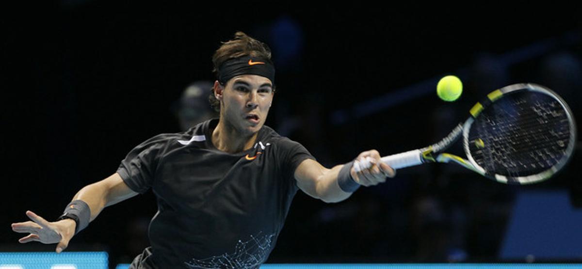 Rafa Nadal, durant el partit. Rafa Nadal, durant el partit.