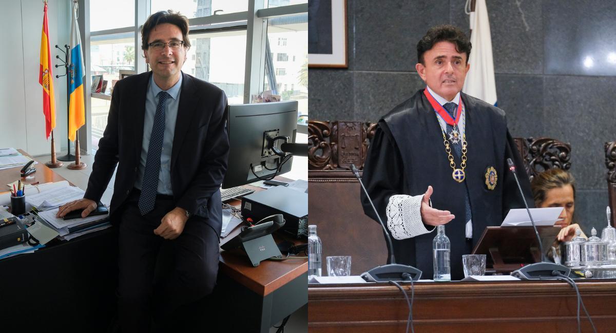 Los candidatos a presidir el Tribunal Superior de Justicia de Canarias, Juan Avello y Juan Luis Lorenzo Bragado.