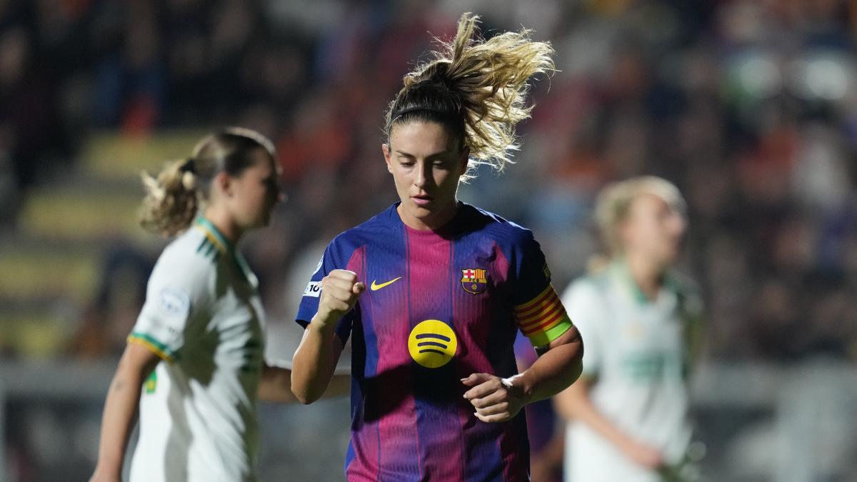 Alexia Putellas marcó el tercer gol del Barça en Roma para convertirse en la máxima goleadora española de la historia de la Champions