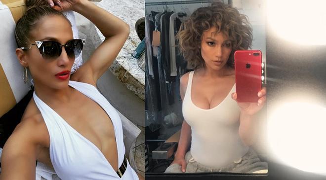 JLo comparación de fotos