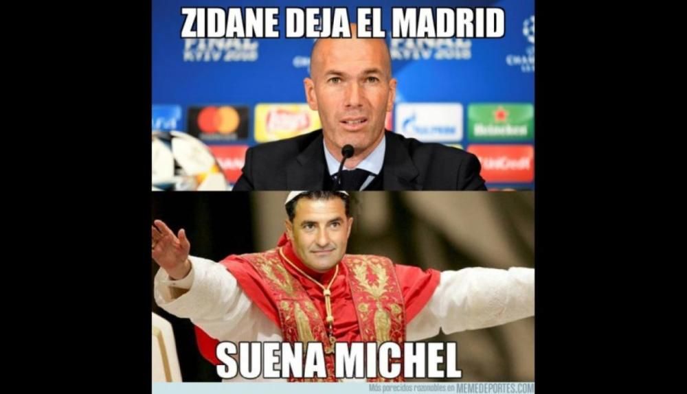 Los memes de la dimisión de Zidane