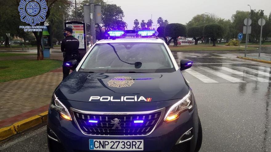 Un vehículo de la Policía Nacional.