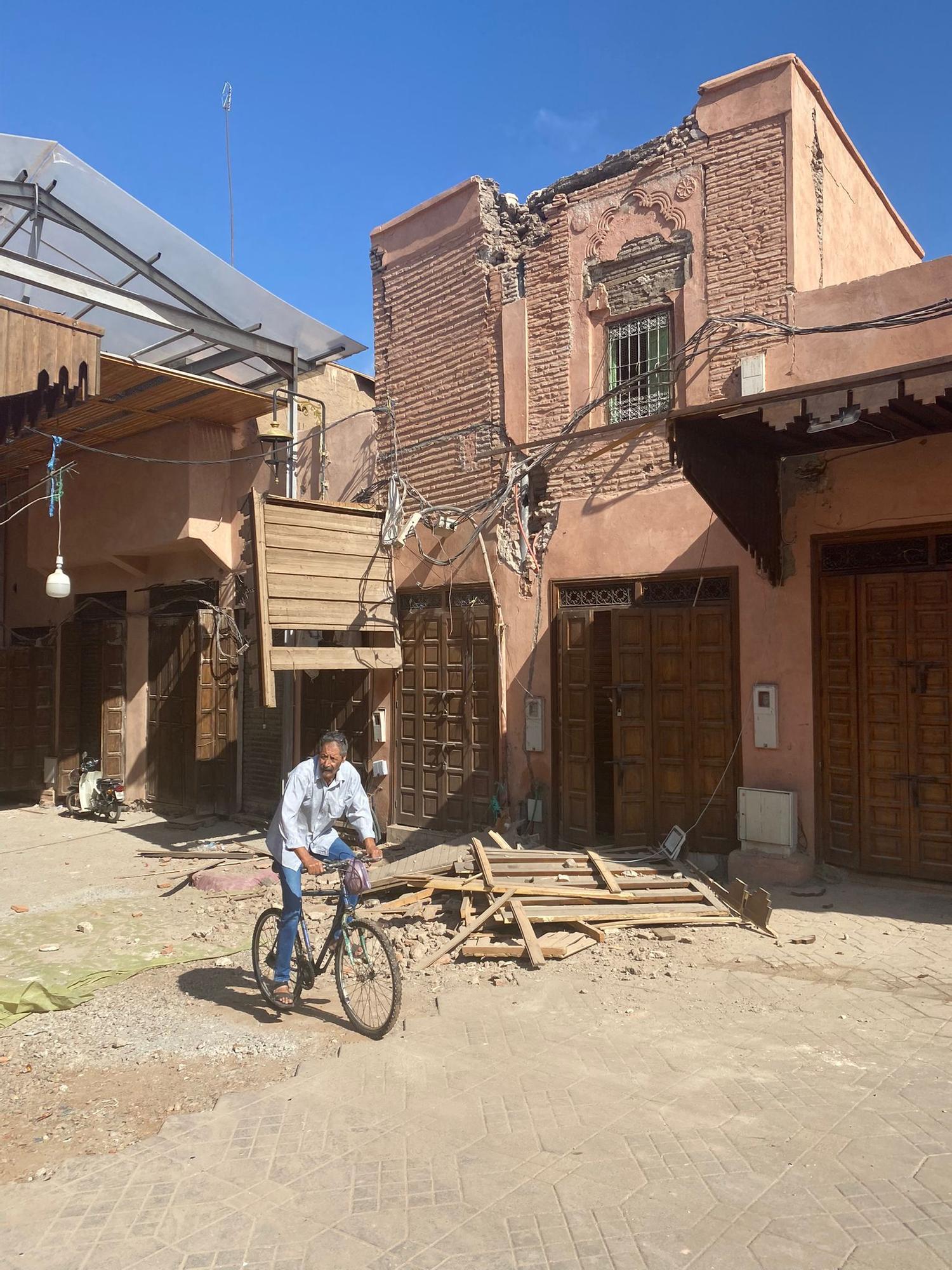 Las imágenes de un valenciano en pleno terremoto de Marruecos