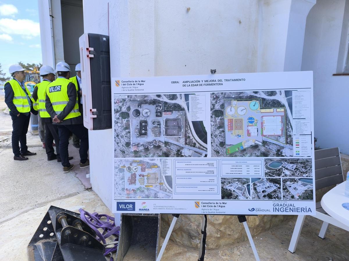 El plano con el proyecto de la ampliación de la Edar