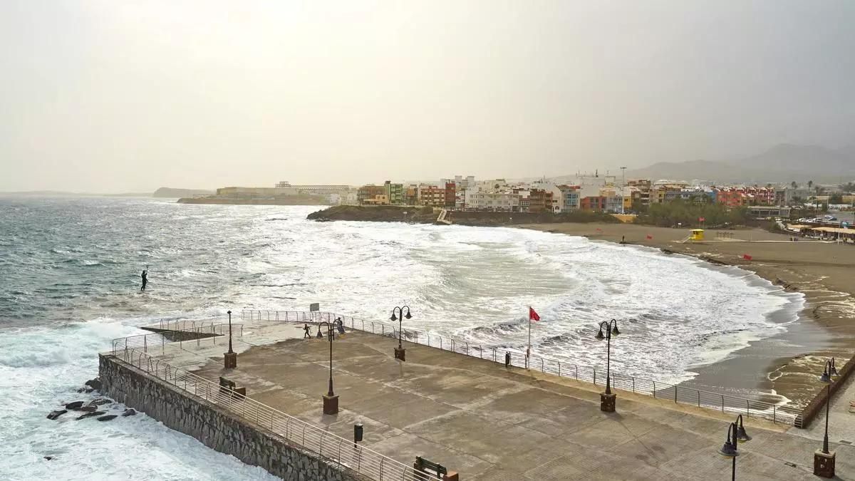 La playa de Melenara en Gran Canaria